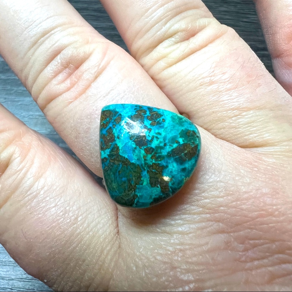 Chrysocolla Turquoise Stone Ring